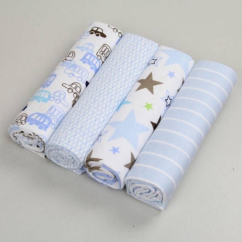 Small Cotton Blankets 4 pcs Set