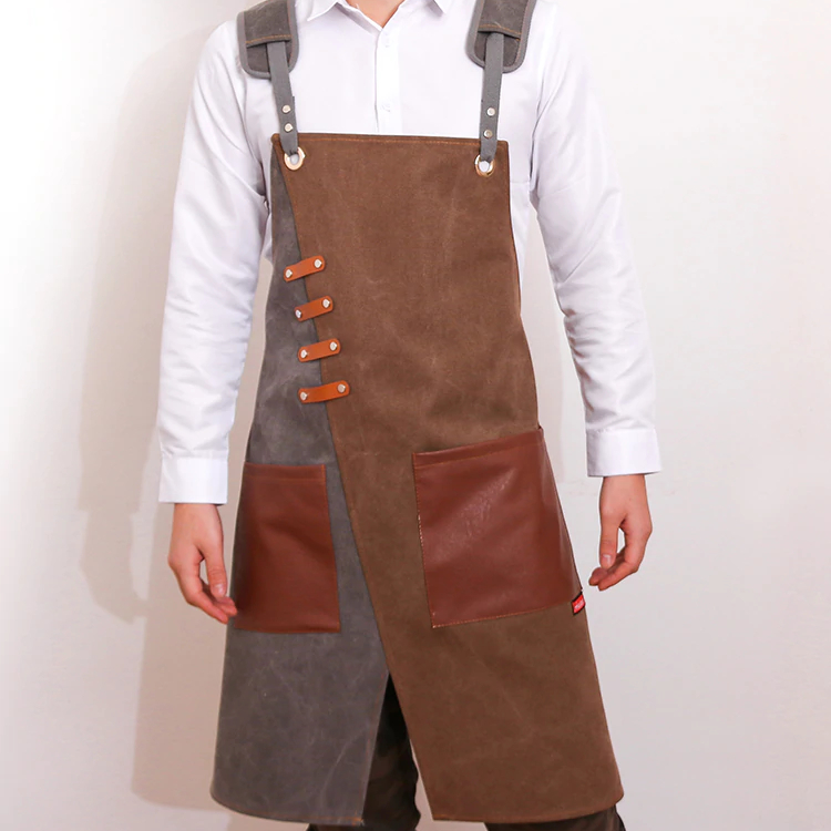 Unisex Canvas Cafe Apron easy to wear